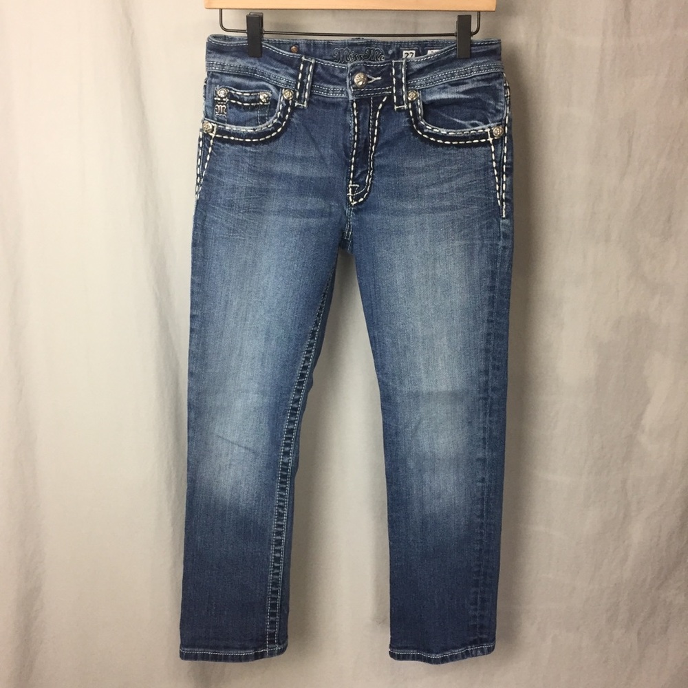 Miss Me Boyfriend Capri JB5014P62 Size 27
